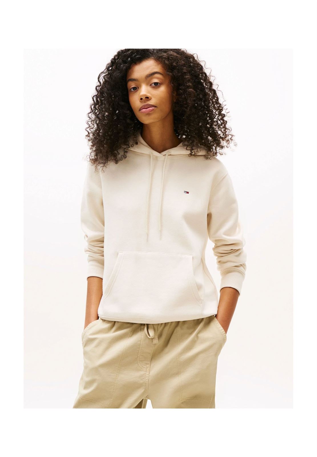 Sudadera con capucha Tommy Jeans Desert Sand Dune DW0DW19958 ACH - Imagen 1