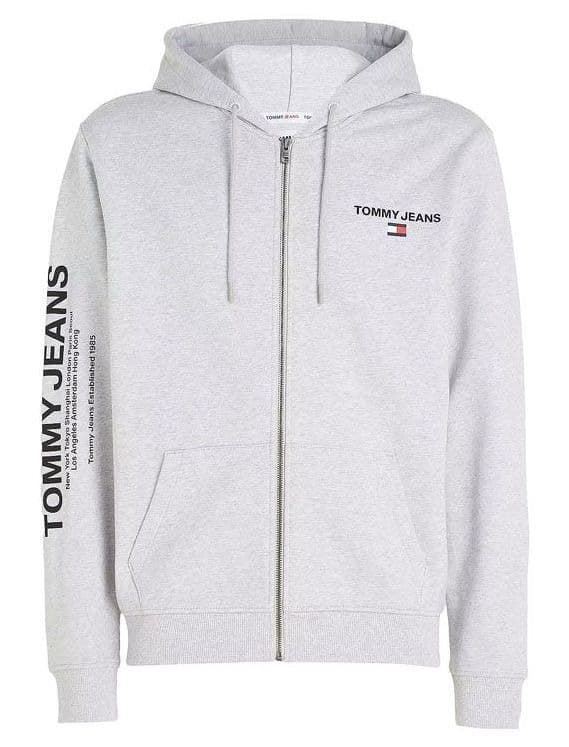 Sudadera con capucha TOMMY JEANS DM0DM17783 PJ4 Silver grey - Imagen 1