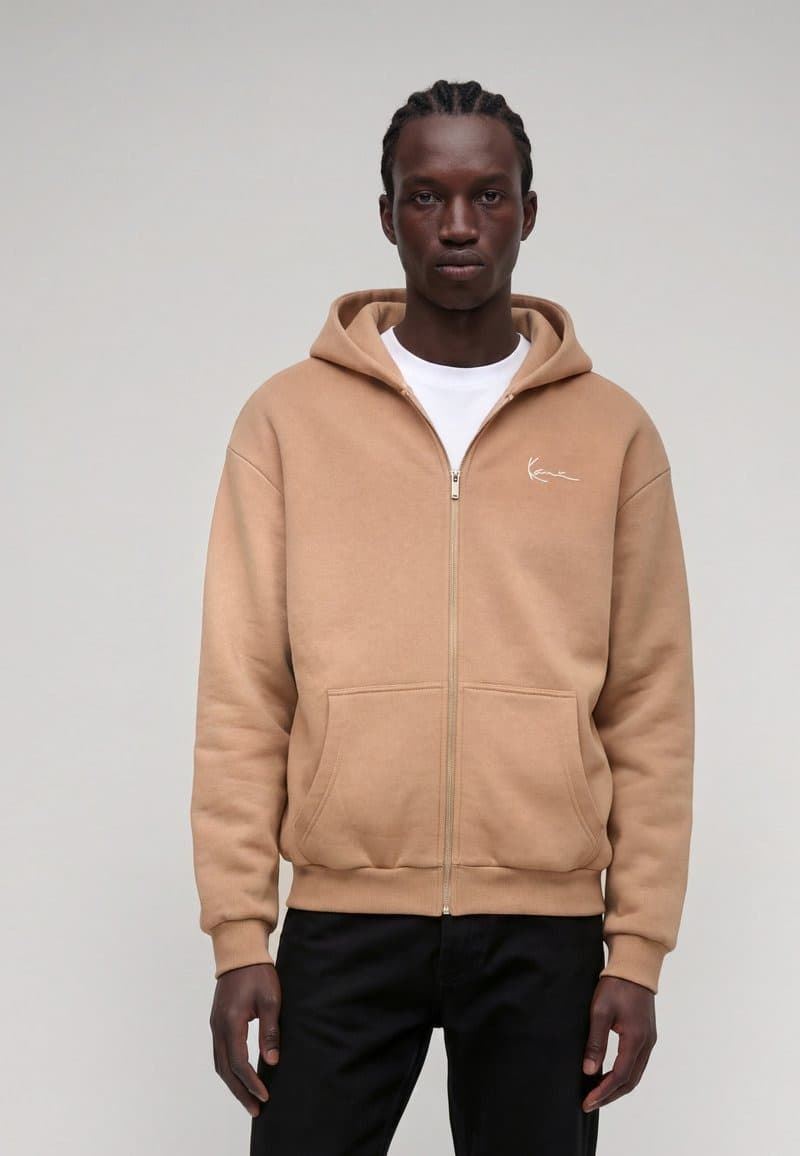 Sudadera con cremallera Karl Kani Beige PD00016553 - Imagen 1