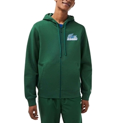 Sudadera con cremallera LACOSTE SH5088 00 132 verde - Imagen 1