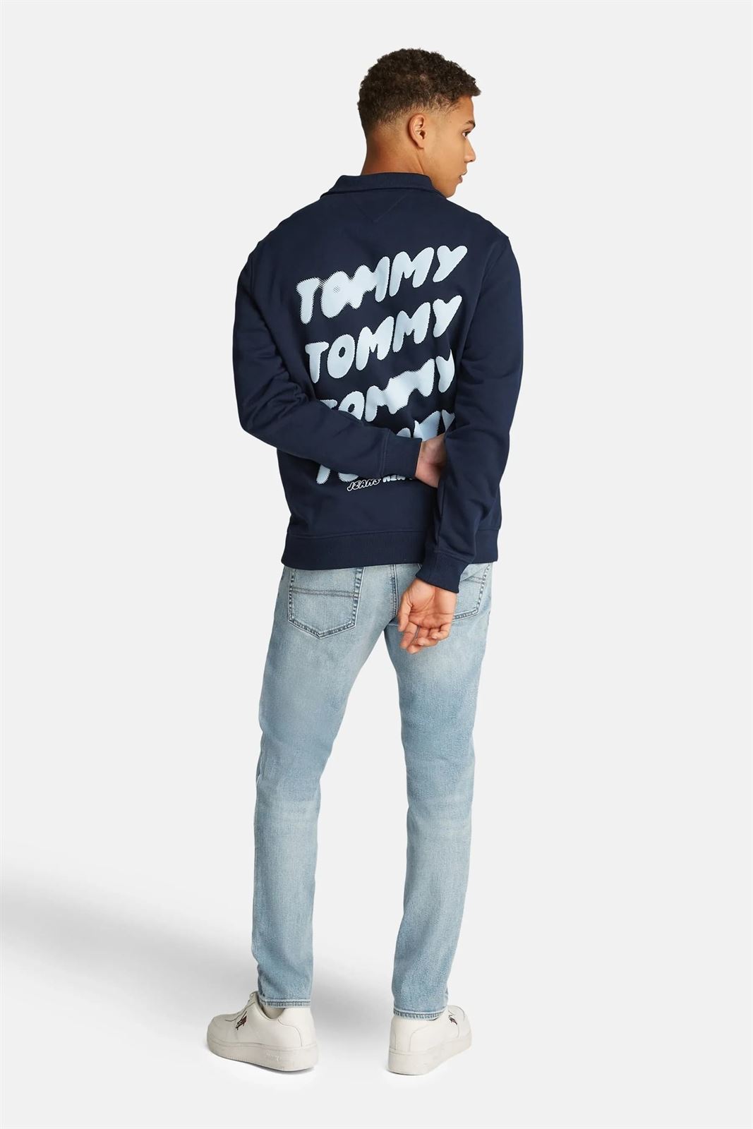 Sudadera con cremallera Tommy Jeans DM0DM21865 C1G dark night navy - Imagen 3