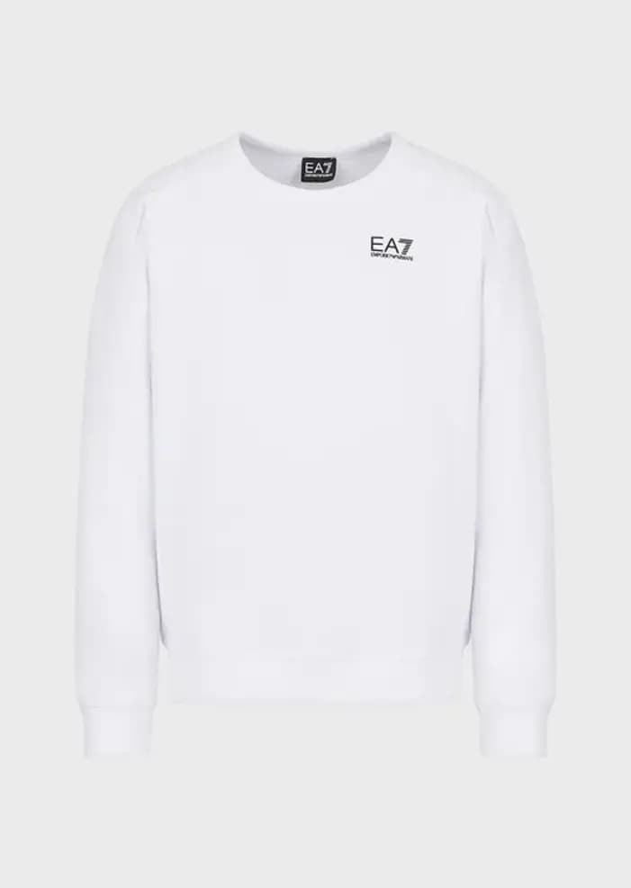 Sudadera EA7 Emporio Armani 3RPM18 PJLSZ 0100 blanco - Imagen 4