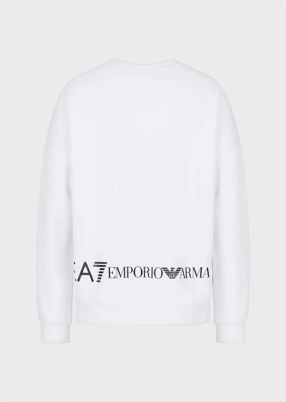 Sudadera EA7 Emporio Armani 3RPM62 PJ05Z 1100 BLANCO - Imagen 2