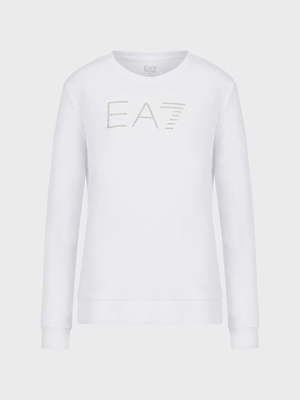 Sudadera EA7 Emporio Armani 3RTM45 TJKTZ 0100 blanco - Imagen 1