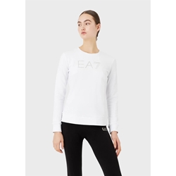 Sudadera EA7 Emporio Armani 3RTM45 TJKTZ 0100 blanco - Imagen 2