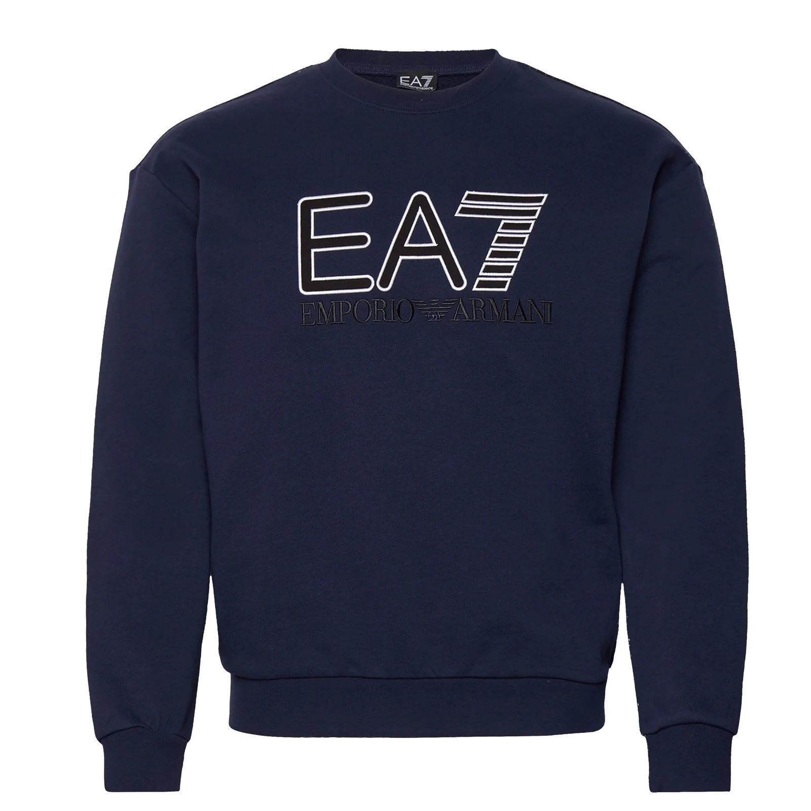 Sudadera EA7 Emporio Armani 3RUM03 PJEQZ 0554 navy blue - Imagen 1