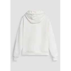 Sudadera Hoodie Boxy Fit In terry cotton MMFL01081 FA150221 1011 crema - Imagen 2