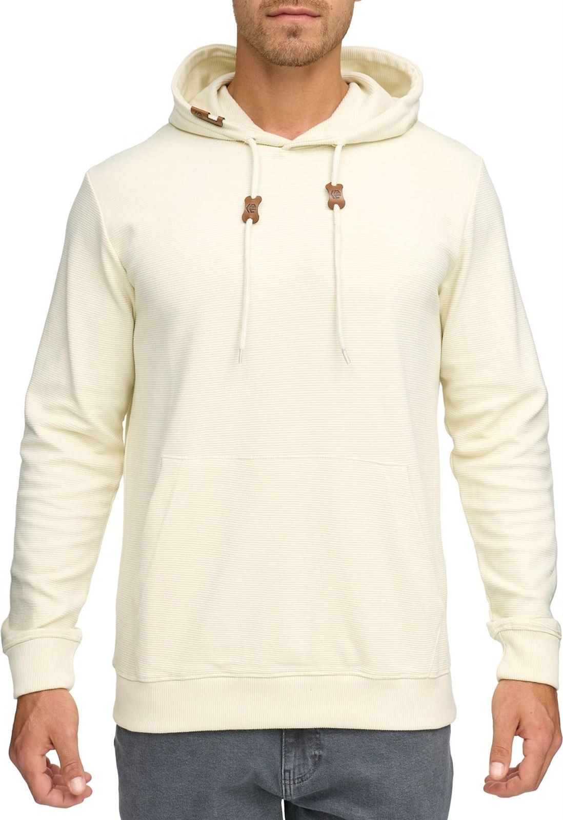 Sudadera Indicode INSalupe Hoodie White Asparagus 55-759081 - Imagen 1