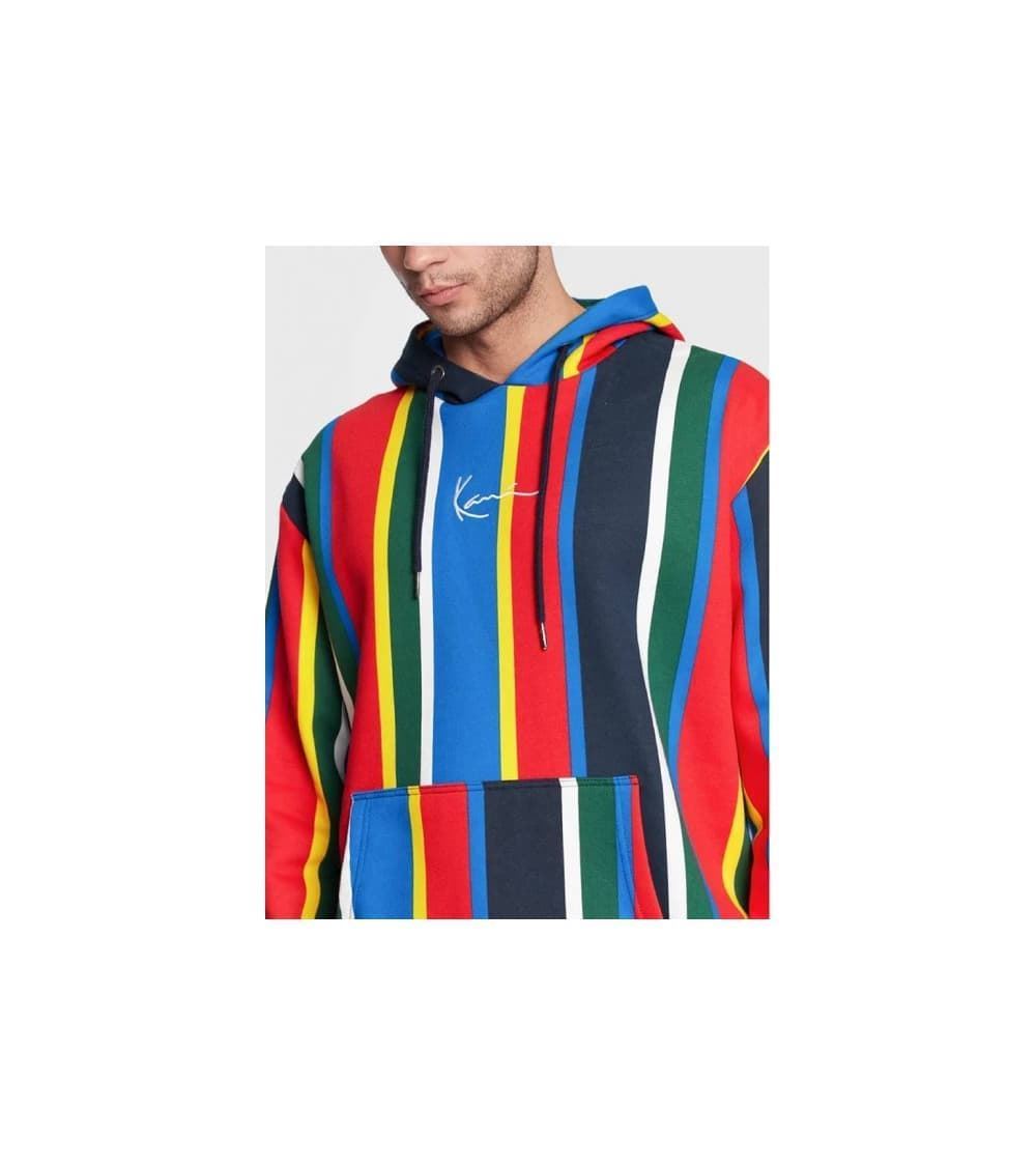 Sudadera KARL KANI 6028200 Small Signature Stripe Hoodie red/blue/green - Imagen 2