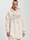 Sudadera Karl Kani 6160800 KK Varsity  Vegan Fur  Hoodie Dress Cream - Imagen 1