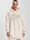 Sudadera Karl Kani 6160800 KK Varsity Vegan Fur Hoodie Dress Cream - Imagen 1