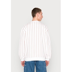 Sudadera KARL KANI Autograph Pinstripe Crew blanco - Imagen 2