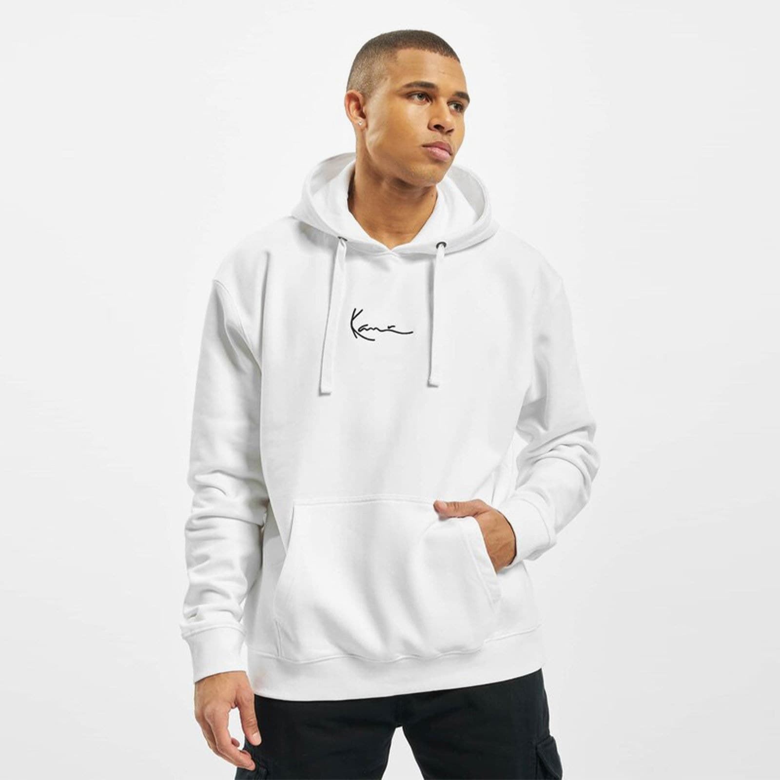 Sudadera Karl Kani KK Small Signature Hoodie White 6021239 - Imagen 4