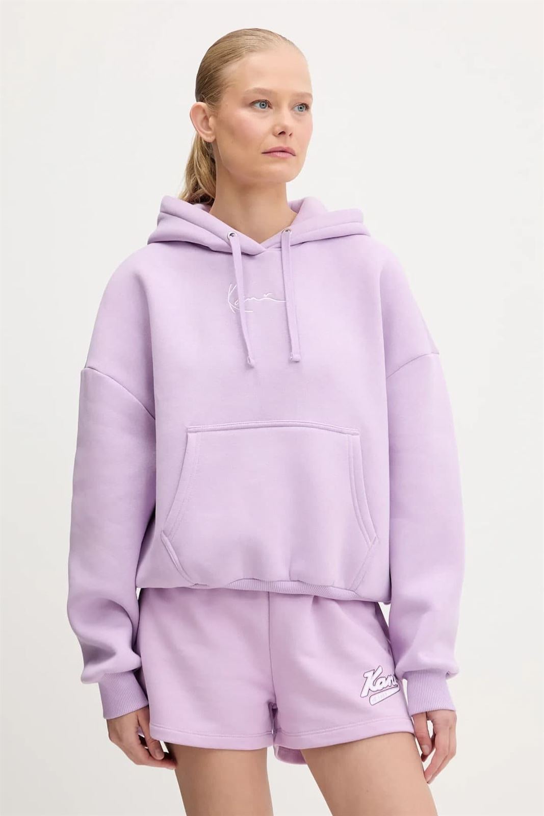 Sudadera KARL KANI PD00005447 Signature Essential Hoodie Violet - Imagen 1