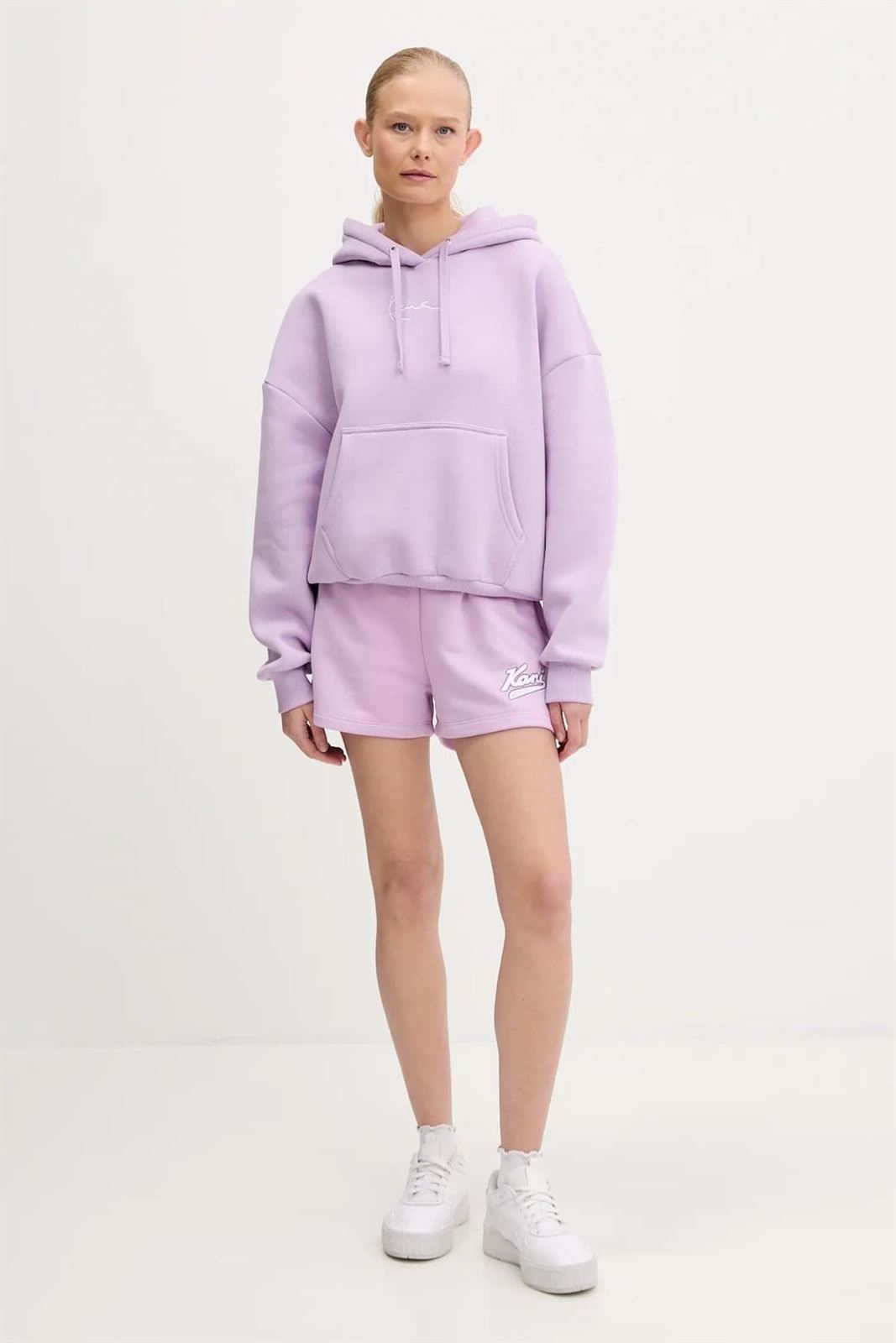 Sudadera KARL KANI PD00005447 Signature Essential Hoodie Violet - Imagen 2