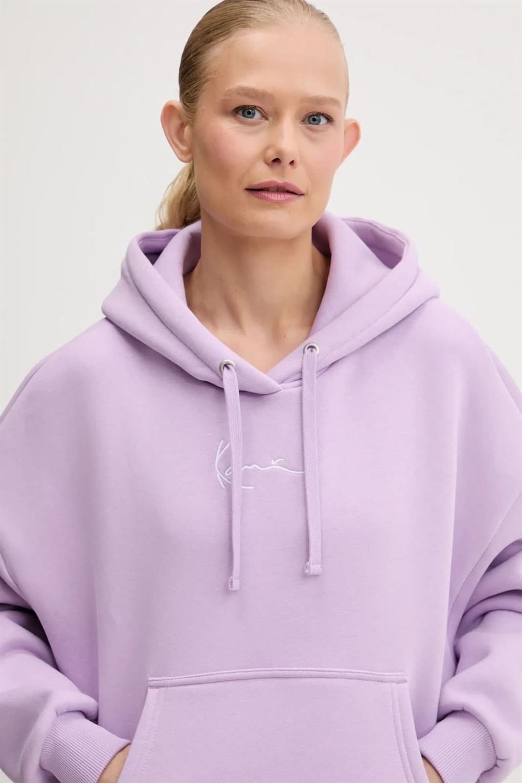 Sudadera KARL KANI PD00005447 Signature Essential Hoodie Violet - Imagen 4