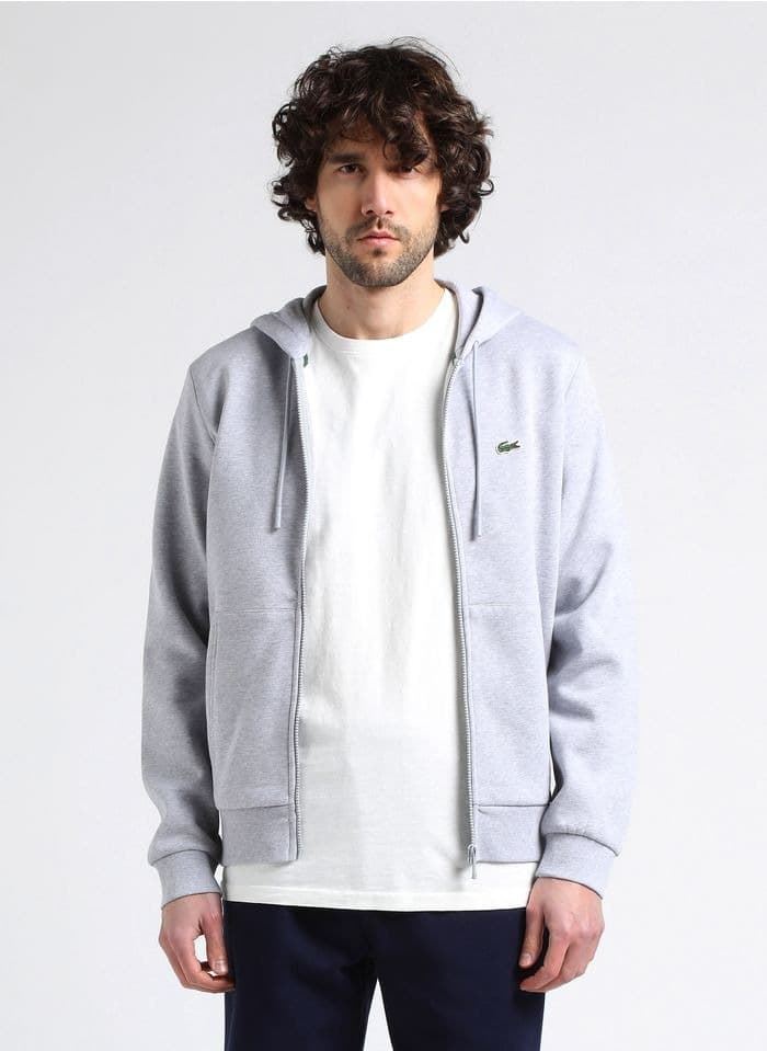 Sudadera Lacoste con capucha SH9626 00 CCA argent chine - Imagen 1