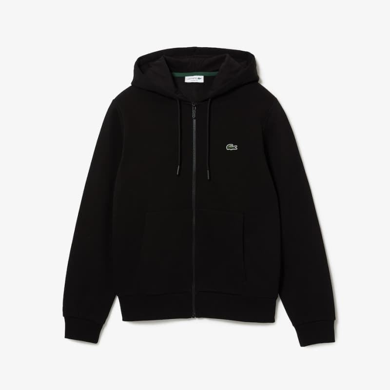 Sudadera Lacoste con capucha y cremallera SH9626 00 031 noir - Imagen 1