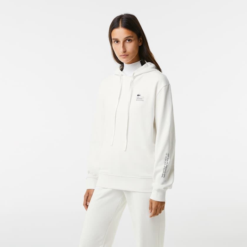 Sudadera LACOSTE SF9214 70V blanca - Mujer