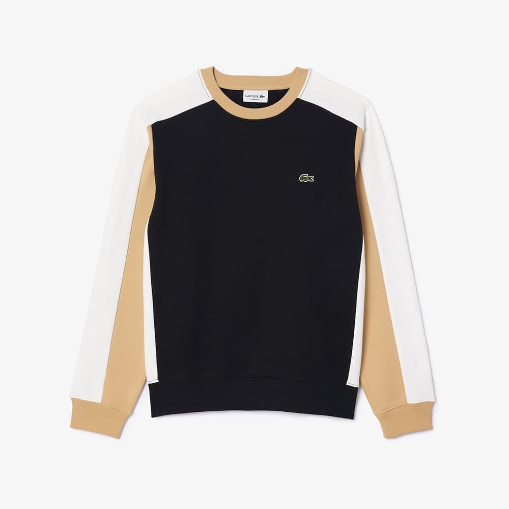 Sudadera Lacoste SH1299 00 IK0 noir/farine-croissant - Imagen 1