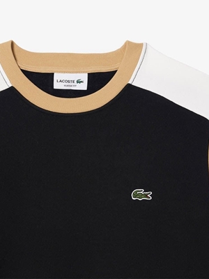 Sudadera Lacoste SH1299 00 IK0 noir/farine-croissant - Imagen 2