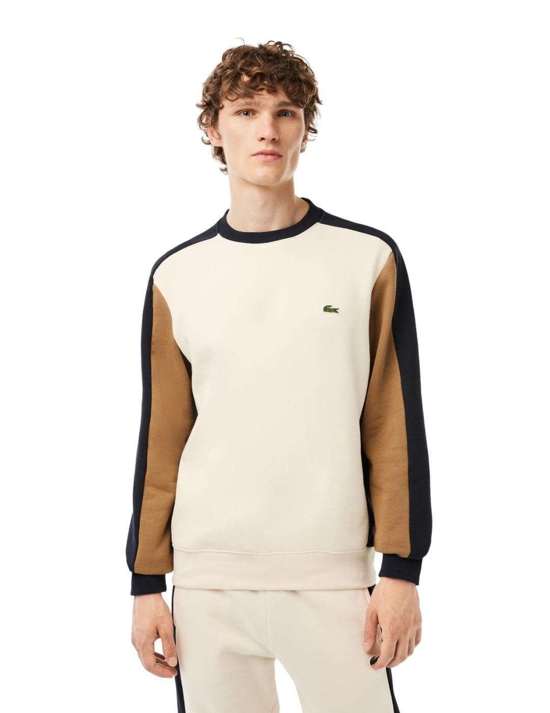 Sudadera Lacoste SH1299 00 RI2 laponie/ cookie-abimes - Imagen 1