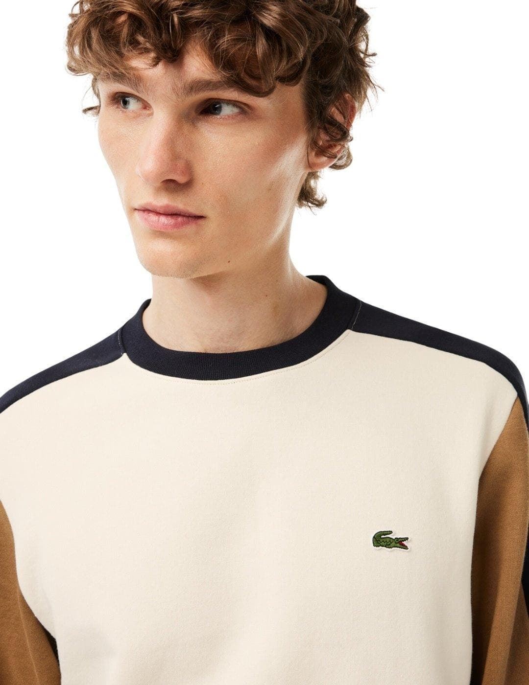 Sudadera Lacoste SH1299 00 RI2 laponie/ cookie-abimes - Imagen 3