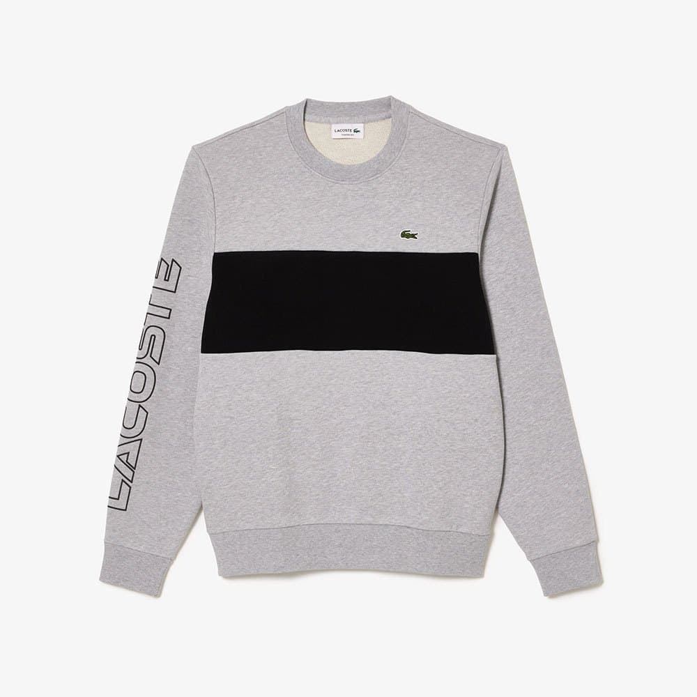 Sudadera Lacoste SH1433 00 80P argent chine/noir - Imagen 3