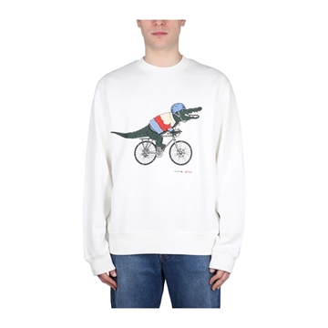 Sudadera Lacoste x Netflix SH8202 00 70V blanc Sex Education - Imagen 1