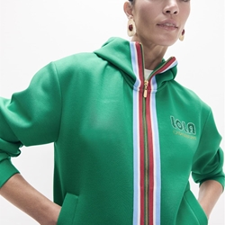 Sudadera Lola Casademunt con banda lateral tres colores LF2611037 - Imagen 1