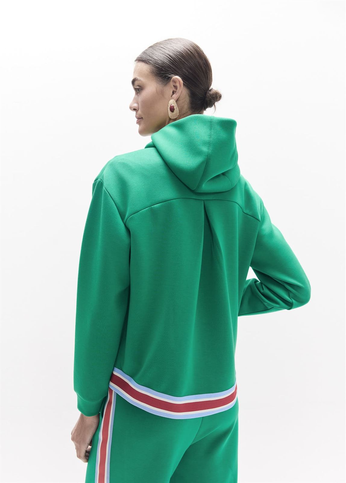 Sudadera Lola Casademunt con banda lateral tres colores LF2611037 - Imagen 3