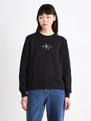 Sudadera Negra Calvin Klein Jeans Gradient Monologo CR BEH - Imagen 1