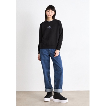 Sudadera Negra Calvin Klein Jeans Gradient Monologo CR BEH - Imagen 2