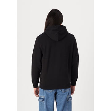 Sudadera Negra Tommy Jeans Reg Entry Graphic Hoodie Ext - Imagen 2