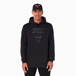 Sudadera New Era Nos NBA Regular Hoody Chicago Bulls Black/Black - Imagen 1
