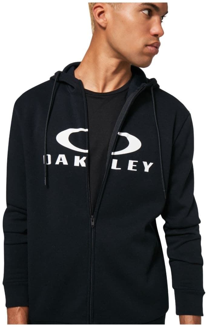 Sudadera OAKLEY BARK FZ HOODIE 2.0 022 black/white - Imagen 4