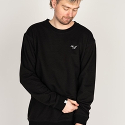 Sudadera Reel Staple Terry Crewneck Deep Black RE3336 - Imagen 1