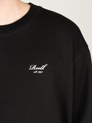 Sudadera Reel Staple Terry Crewneck Deep Black RE3336 - Imagen 2