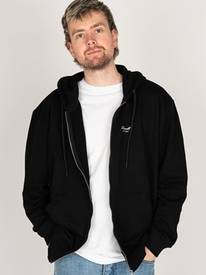 Sudadera Reell Staple Terry Zip Hoodie Deep Black RE3340 - Imagen 1