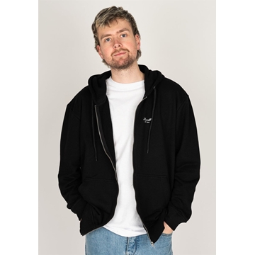 Sudadera Reell Staple Terry Zip Hoodie Deep Black RE3340 - Imagen 1