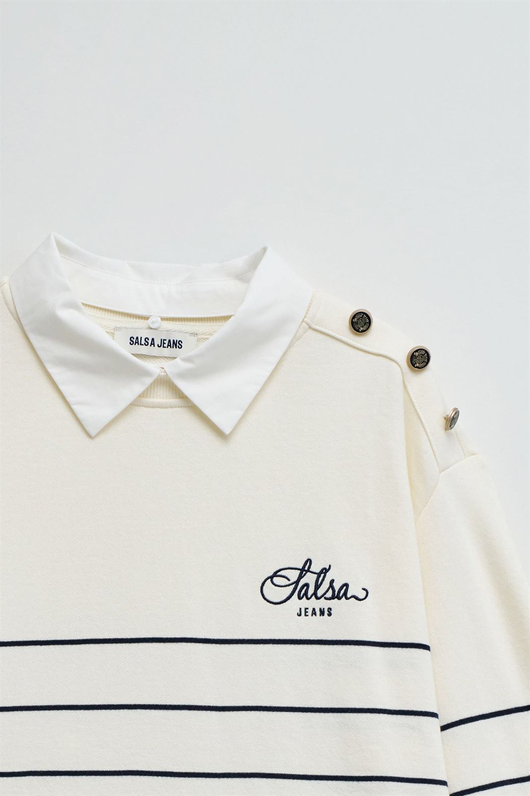 Sudadera Salsa 21011159 110 light beige - Imagen 5