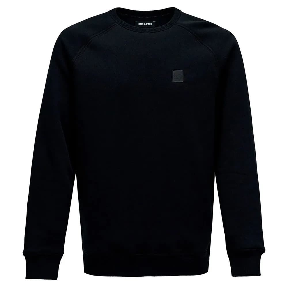 Sudadera Salsa Jeans French Terry Hoodie Branding Black 21010338 000 - Imagen 1