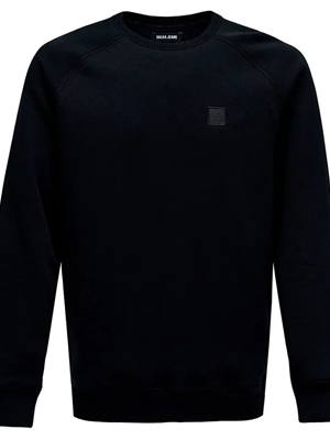 Sudadera Salsa Jeans French Terry Hoodie Branding Black 21010338 000 - Imagen 1