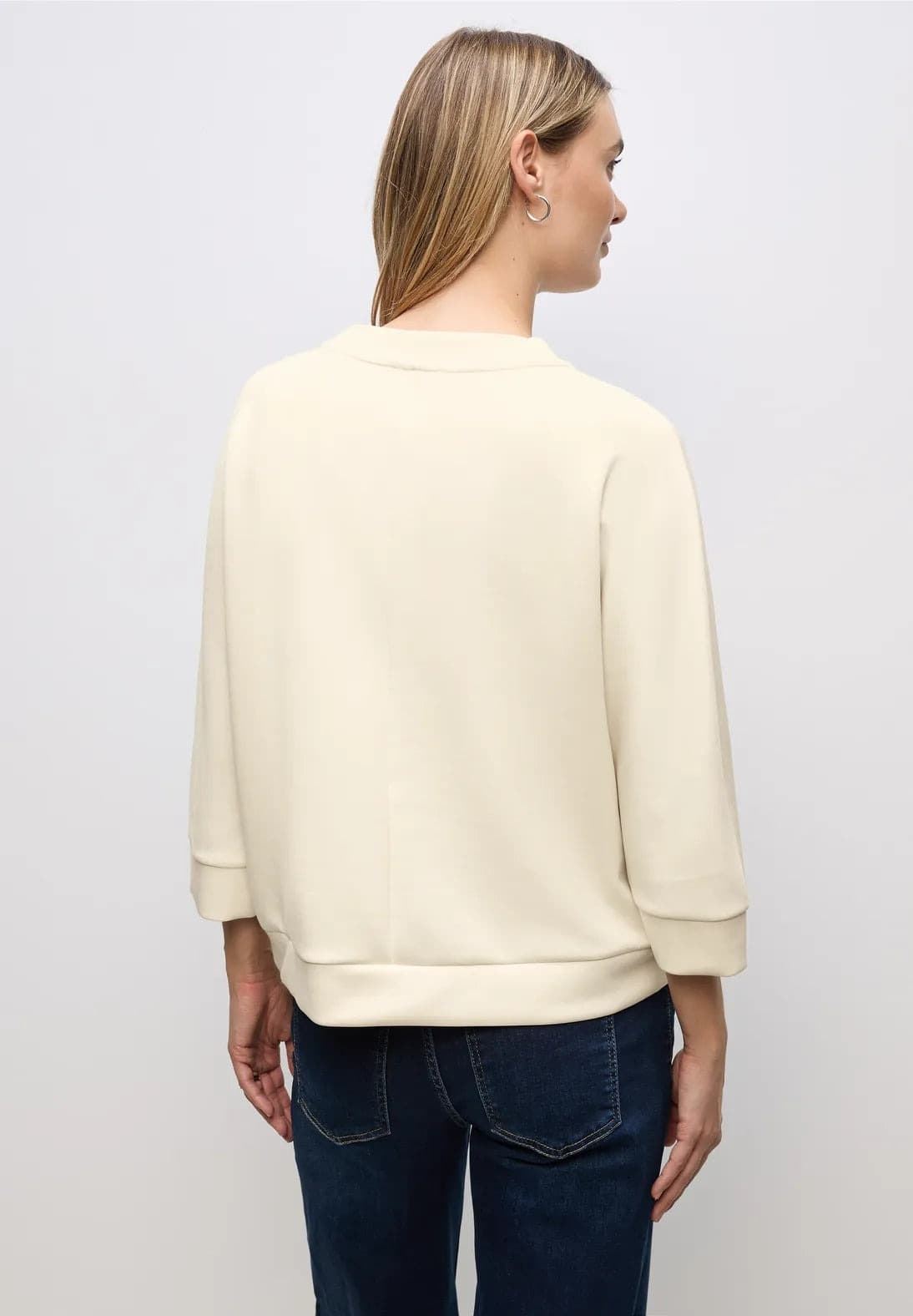 Sudadera Silk Look W.Zipper Beige Street One 324025 16351 - Imagen 2