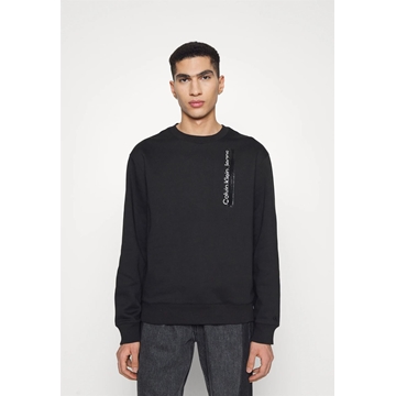 Sudadera sin capucha Calvin Klein J30J322210BEH Institutional Shine black - Imagen 2