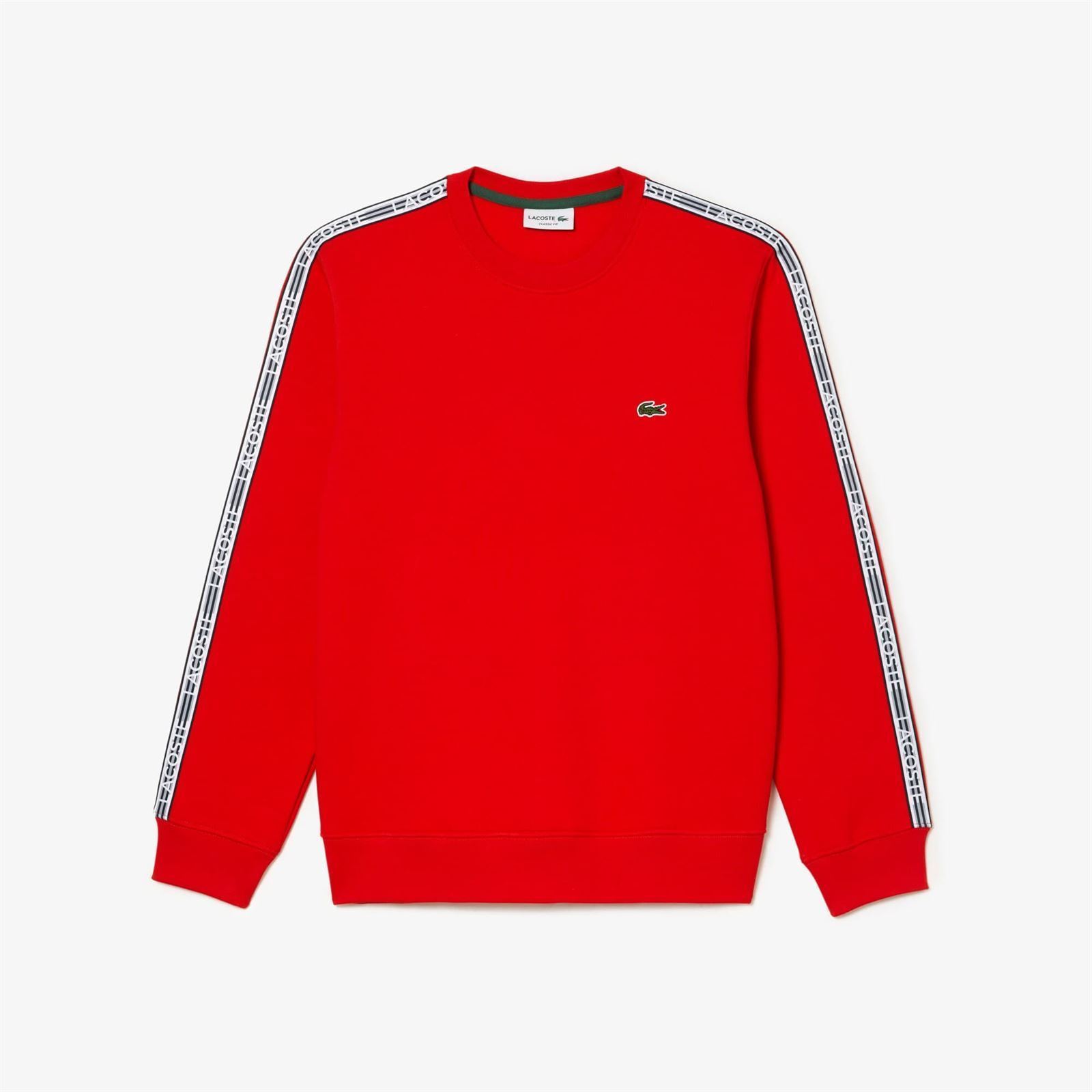 Sudadera sin capucha LACOSTE SH5073 00 S5H naranja - Imagen 1