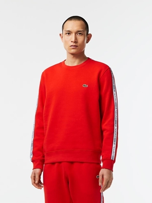 Sudadera sin capucha LACOSTE SH5073 00 S5H naranja - Imagen 2