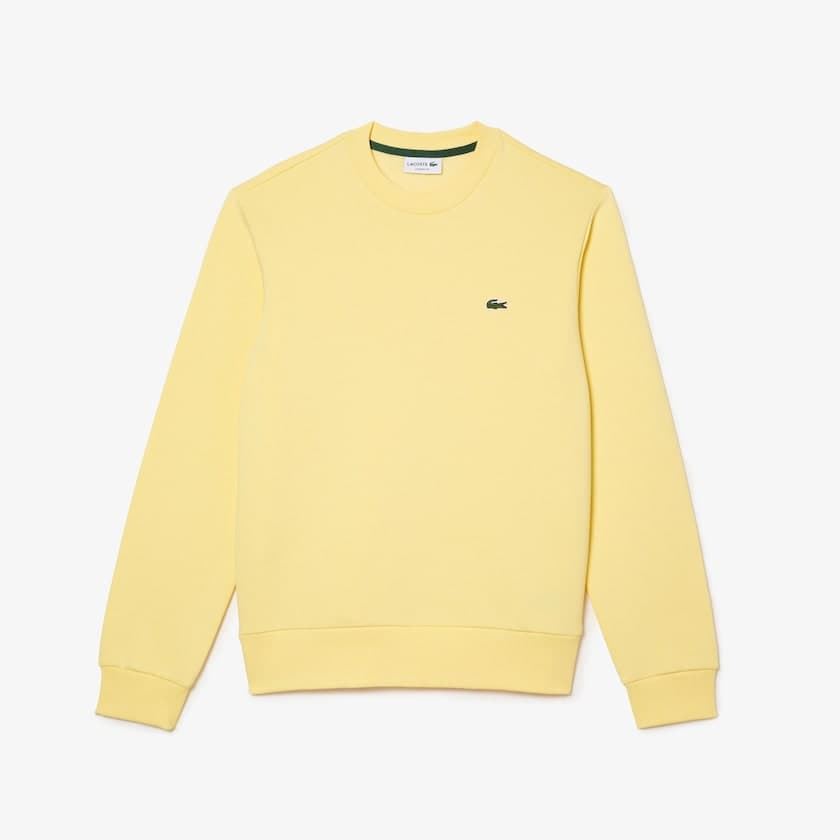 Sudadera sin capucha Lacoste SH9608 00 107 amarillo - Imagen 1