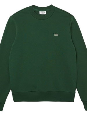 Sudadera sin capucha LACOSTE SH9608 00 132 verde - Imagen 1