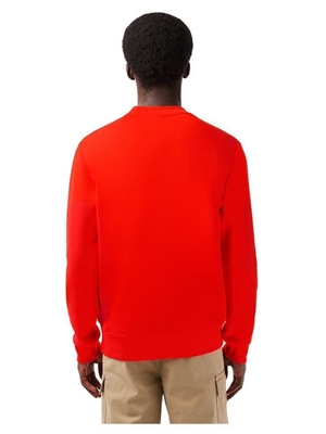 Sudadera sin capucha Lacoste SH9608 00 SJI sunrise - Imagen 2